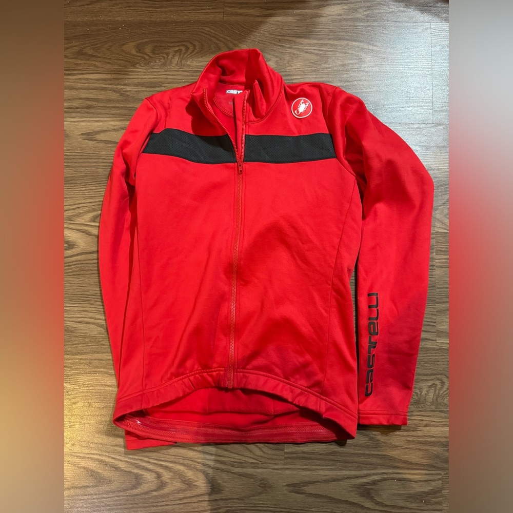 Red Full-Zip Sweater